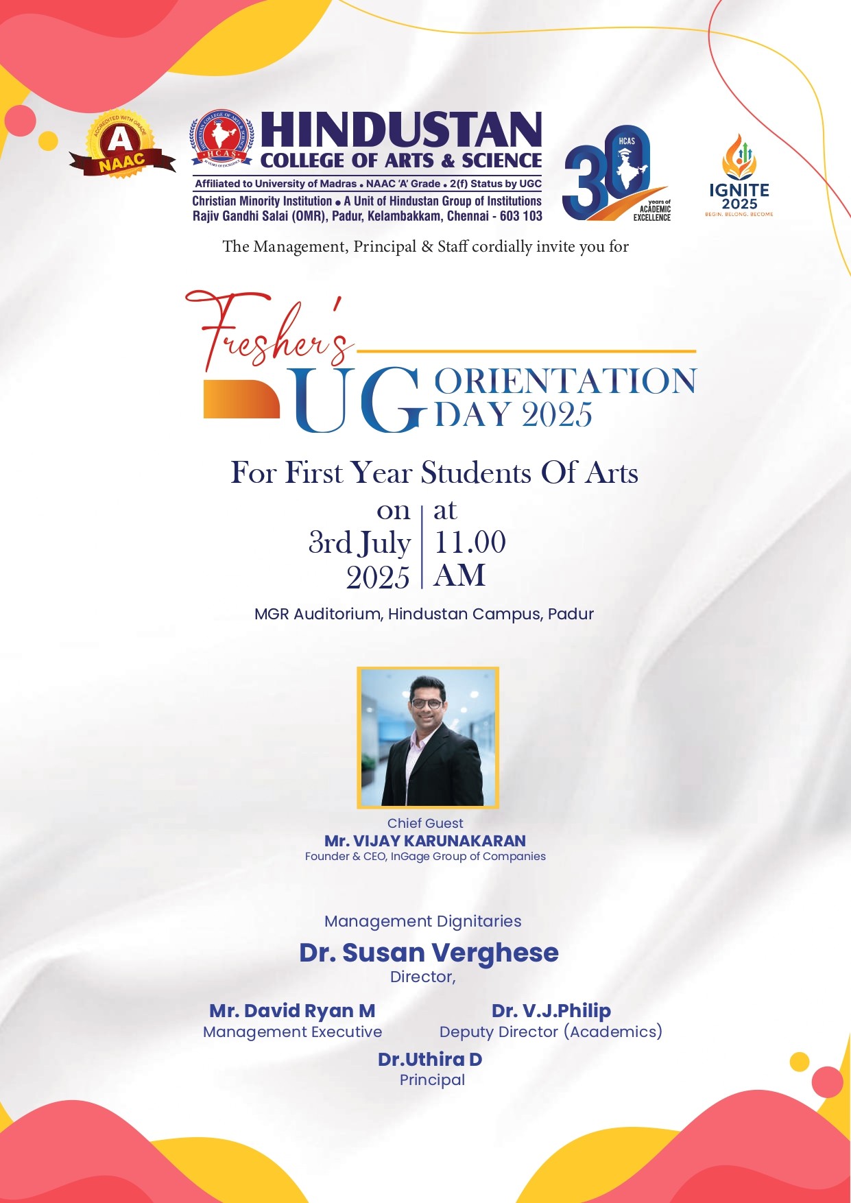 Orientation For Undergraduate Progamme 2025